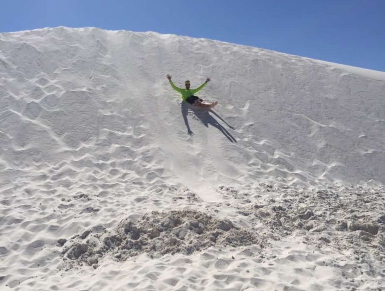 More sand sledding!