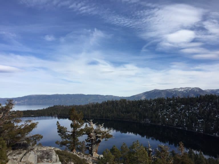 View from the saddle of Maggie's Peaks