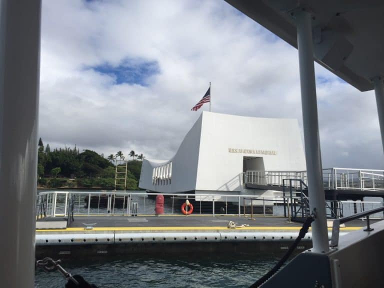 The Arizona Memorial at Pearl Harbor