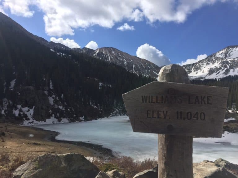 William’s Lake on our way up to Wheeler Park