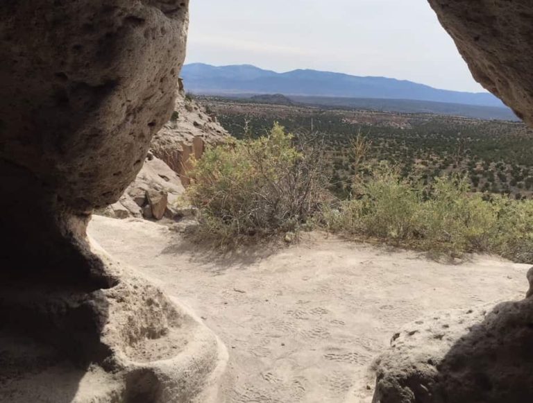 View from inside a cave