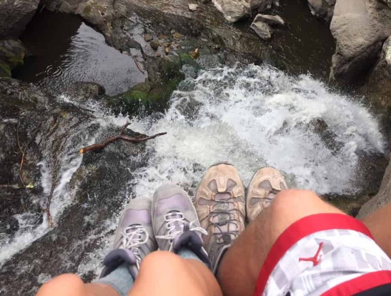 Chilling at the top of Jemez Falls