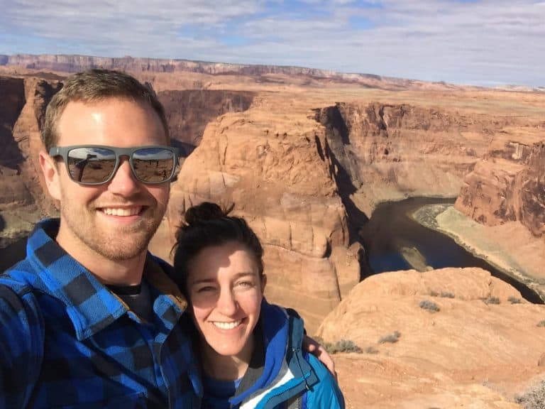 We did a short hike to get the best view of Horseshoe Bend.