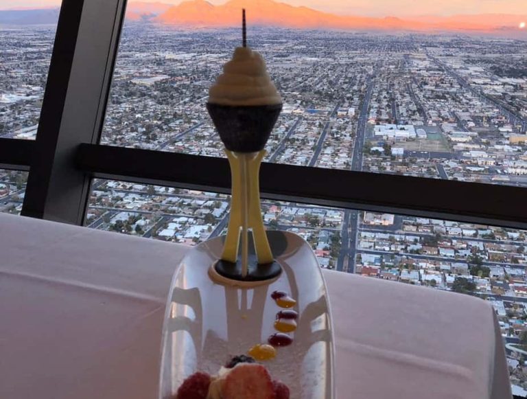 Our delicious dessert replica of the Stratosphere!