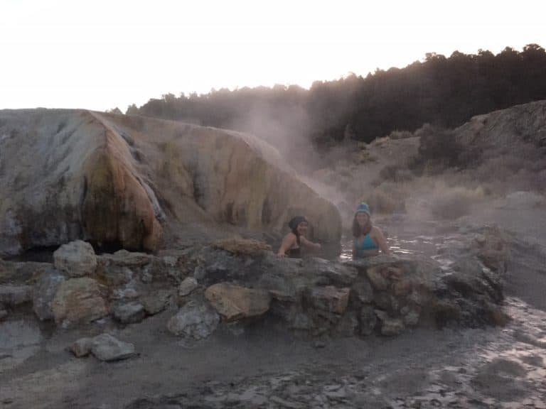 Travertine Hot Spring near Bridgeport, CA