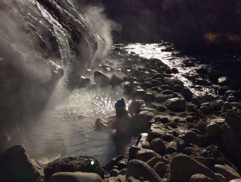 Buckeye Hot Spring with a very cold creek running next to it - perfect for contrast baths!