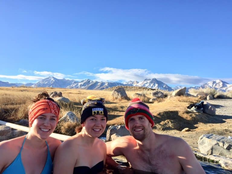 Shepherd Hot Spring near Mammoth Lakes, CA