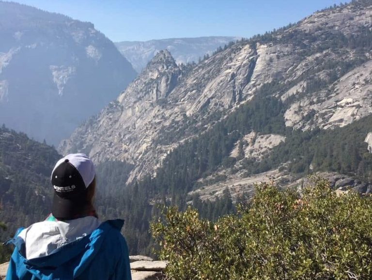 At the top of Nevada Falls