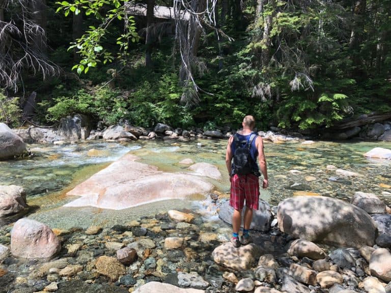 Exploring off the Franklin Falls Trail 1036