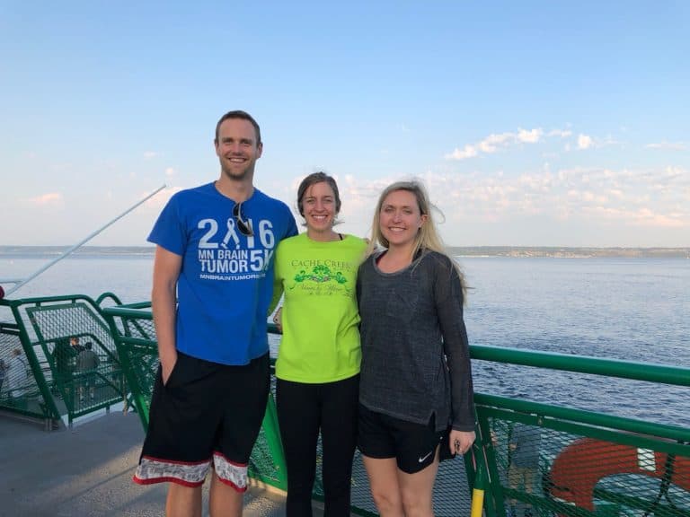 Our first ferry ride across Puget Sound!