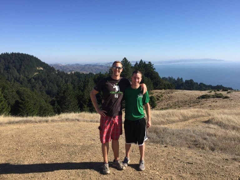 We met up with a PT friend for a hike on Mount Tamalpais.