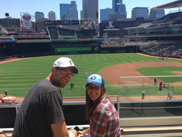 Twins game at Target Field in Minneapolis