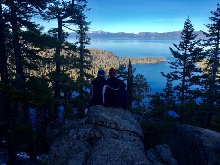 Found a cool spot overlooking Emerald Bay!