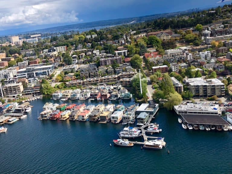 One of the several houseboat communities!