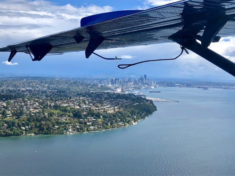 This 20 minute aerial tour really gave us a greater appreciation for how much water surrounds Seattle.