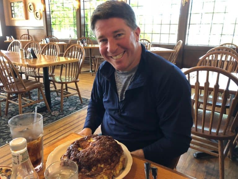 The biggest apple pancake you've ever seen!