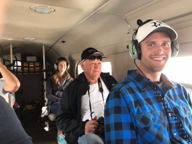 Getting ready for takeoff in the float plane!