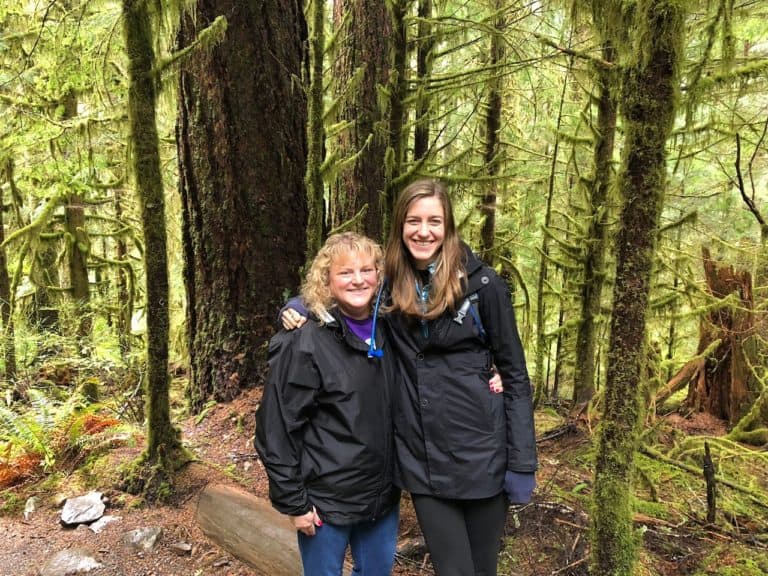 The moss-flocked Sol Duc Falls Nature Trail!