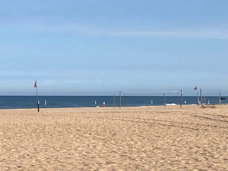 Plenty of beach volleyball courts on the perfect sand!