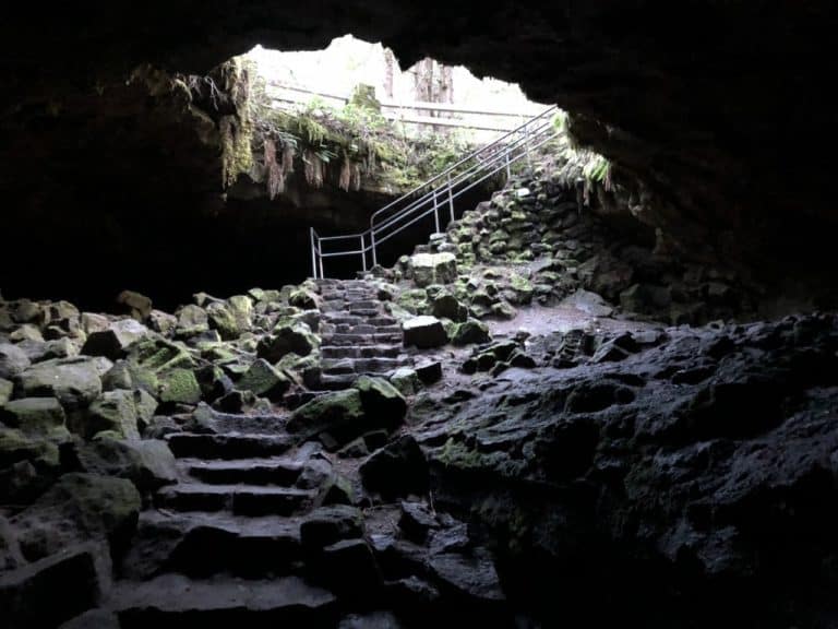 The Ape Caves: one of Mount St. Helens' lava tubes!