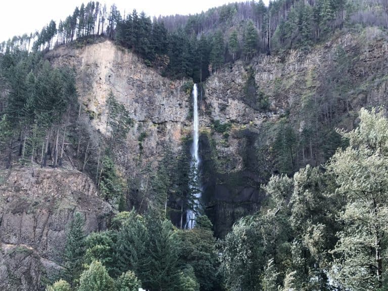 Multnomah Falls from afar.