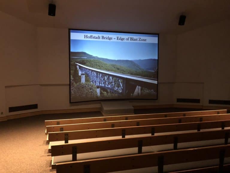 They play a video about Mount St. Helens every 30 minutes!