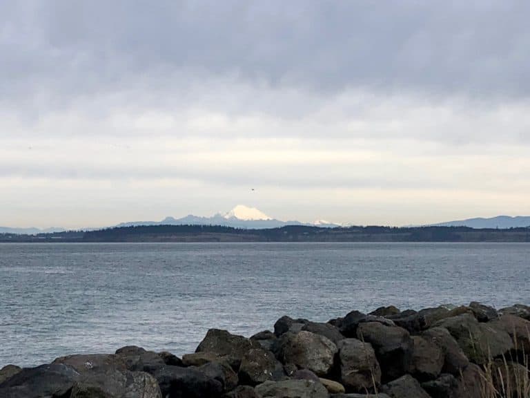 View from the north beach of Fort Worden.