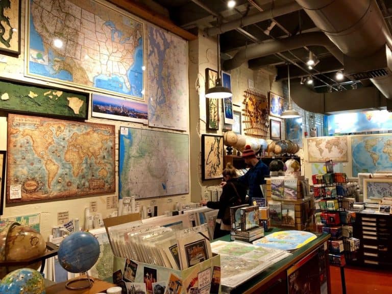 A store full of maps and globes of all shapes and sizes!