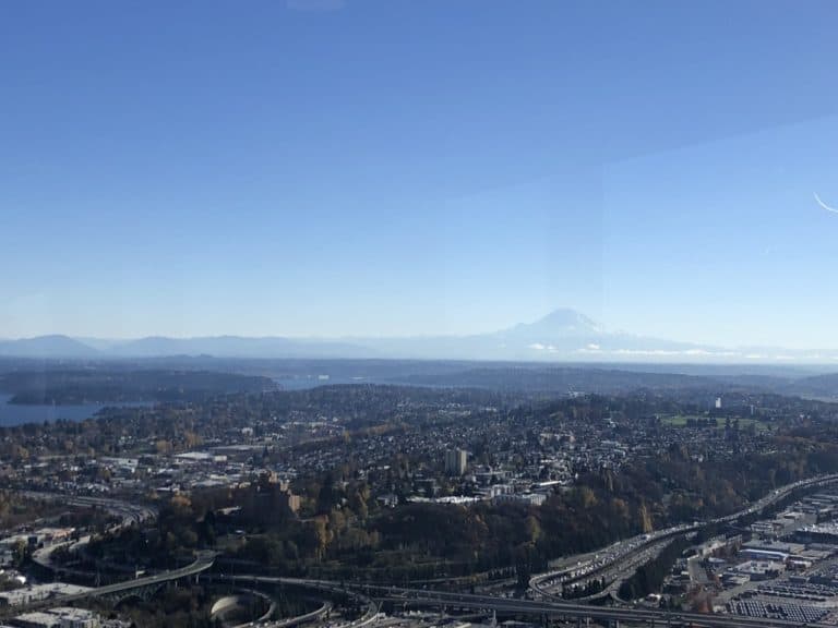 A great view of the beastly Mount Rainier.