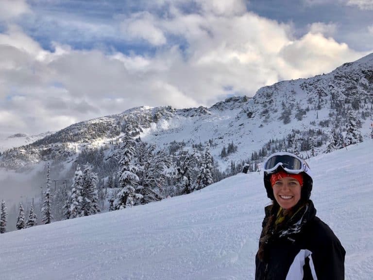 Enjoying the fresh snow!