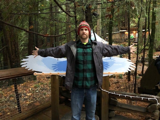 Adam discovered he has the wing span of an eagle!