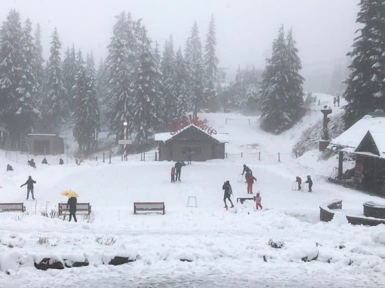 We found a winter wonderland at the top of Grouse Mountain!