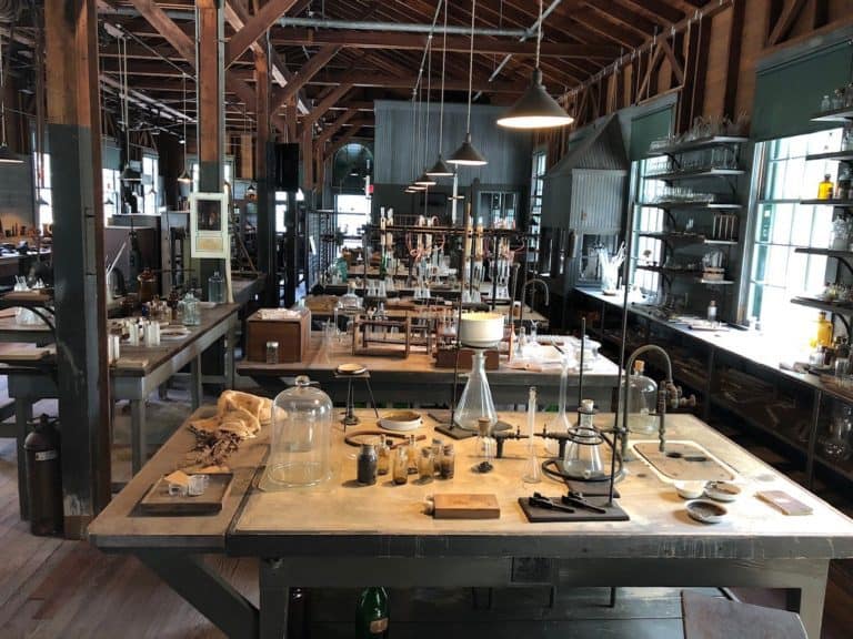 The lab where Edison and his assistants discovered how to make rubber domestically.