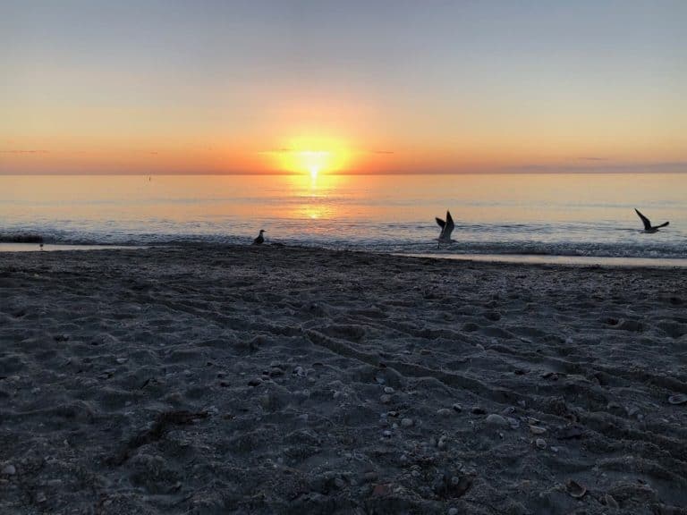 The sunset from Captiva Beach.