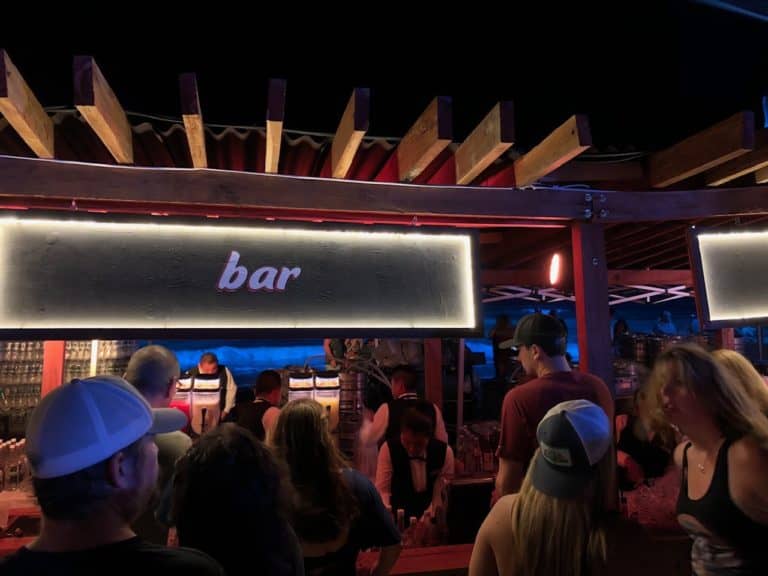 All-inclusive bars!