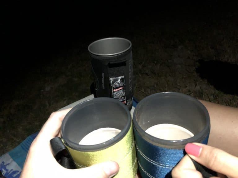 We also used our Jetboil to make some hot chocolate!