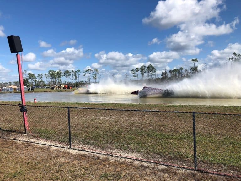 A swamp buggy in action!