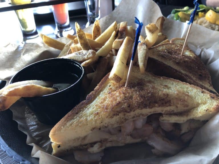 Plenty of great seafood options - we created our own shrimp grilled cheese!