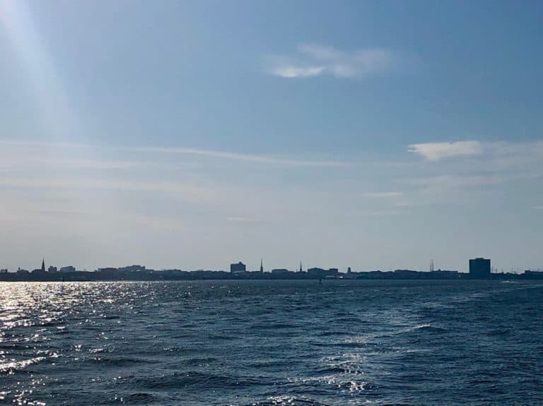 The Charleston skyline - notice the tallest structures are steeples!