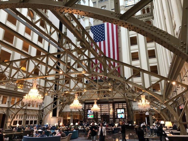 Lobby of the Trump International Hotel