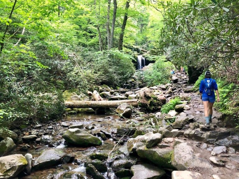 Hiking to Grotto Falls!