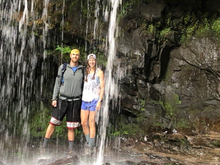 Gotta love hanging out behind a waterfall!