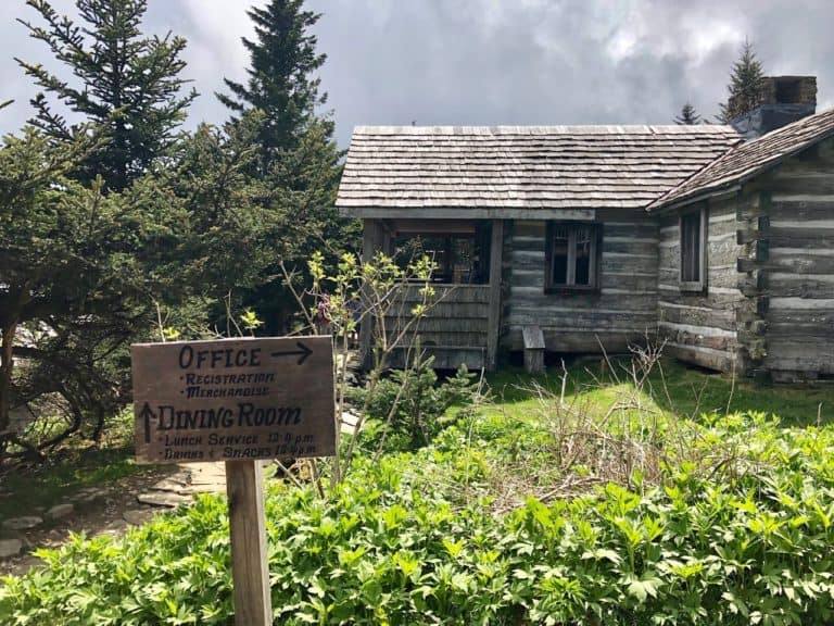 Mount LeConte Lodge near the summit.