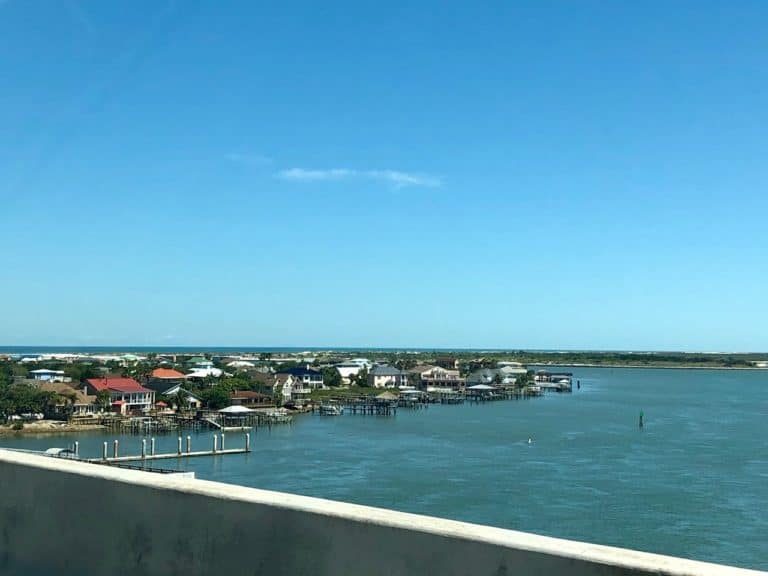 Driving over the Intracoastal Waterway to get to Highway A1A.