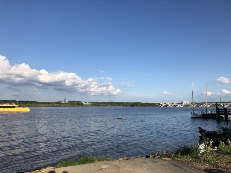 The Potomac River Waterfront at the end of King Street