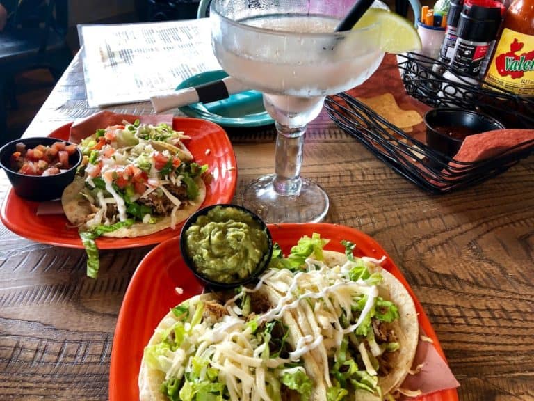 Create-your-own tacos with tasty margs to accompany them!