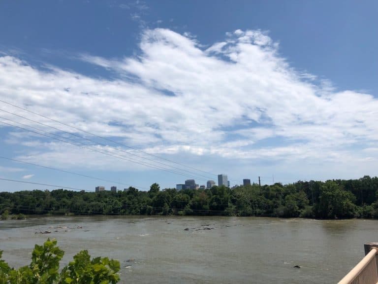 A peek at the downtown Columbia skyline from West Columbia.