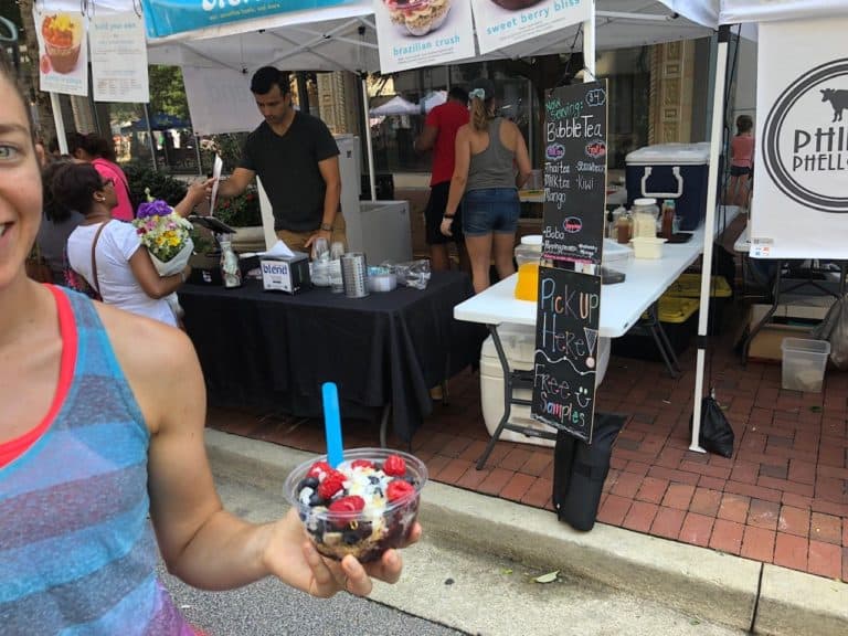 Acai bowl from The Corner Blend tent.