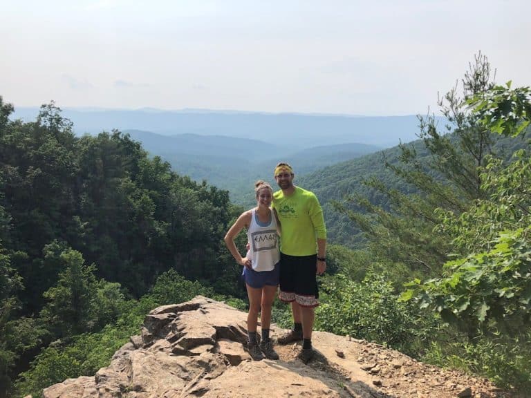 Another nice overlook on the Overall Run Falls Trail.