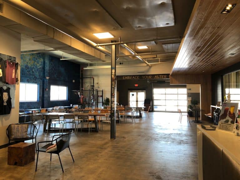 A peek inside of Smartmouth Brewing.